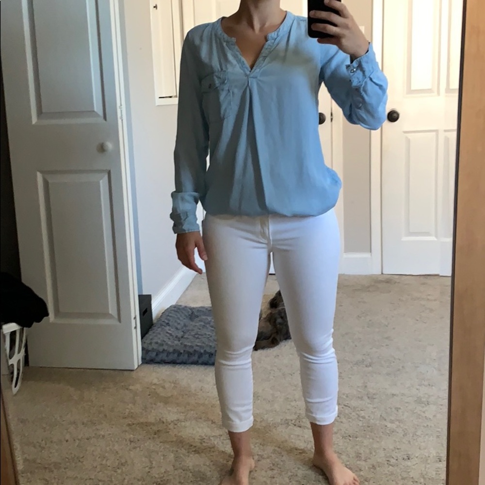 H and m denim shirt